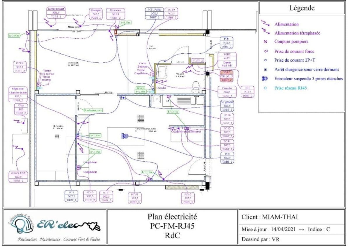 Restaurant Miam Thaï - PLAN